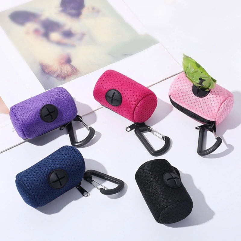 Dog poop bag dispenser with waste bags – Trendy Mutt portable pet waste holder